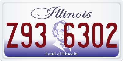 IL license plate Z936302