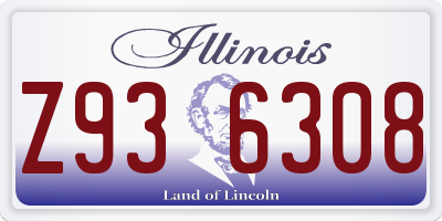 IL license plate Z936308
