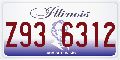 IL license plate Z936312