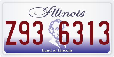 IL license plate Z936313