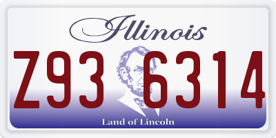 IL license plate Z936314