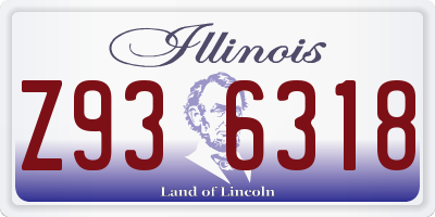 IL license plate Z936318