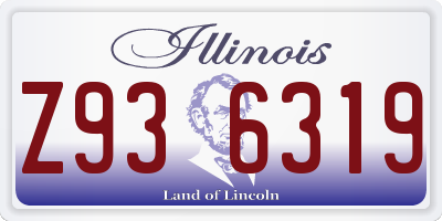 IL license plate Z936319