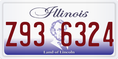 IL license plate Z936324