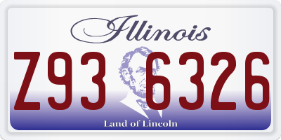 IL license plate Z936326