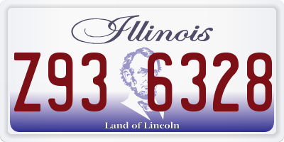 IL license plate Z936328