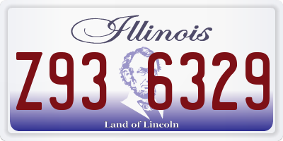 IL license plate Z936329