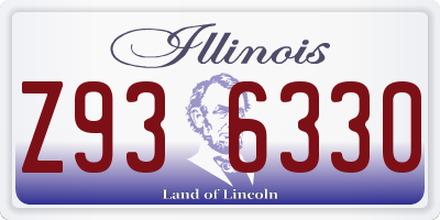 IL license plate Z936330