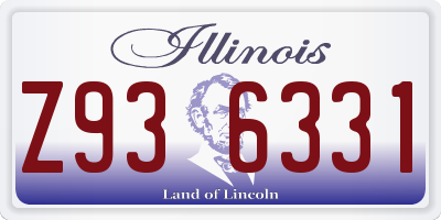IL license plate Z936331