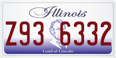 IL license plate Z936332