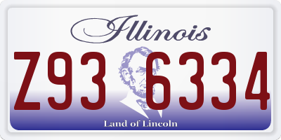 IL license plate Z936334