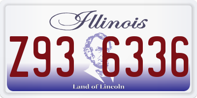 IL license plate Z936336