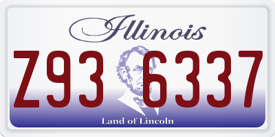 IL license plate Z936337