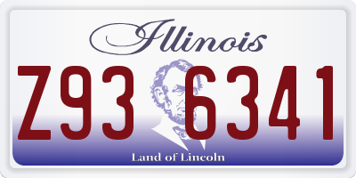 IL license plate Z936341