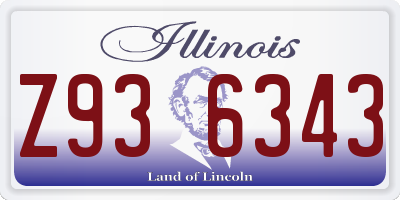 IL license plate Z936343