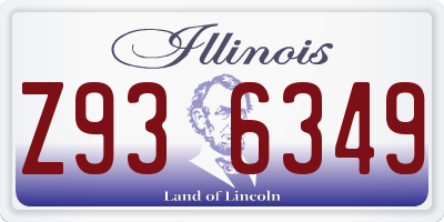 IL license plate Z936349