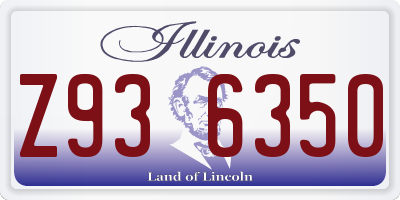 IL license plate Z936350