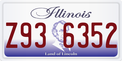 IL license plate Z936352