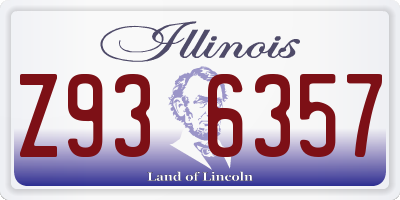 IL license plate Z936357