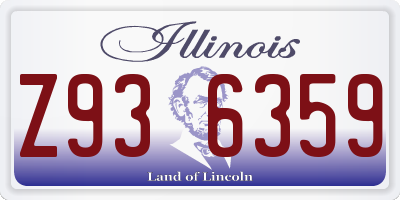 IL license plate Z936359