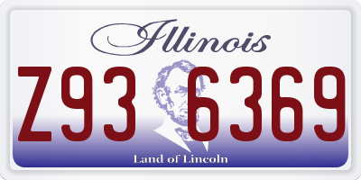 IL license plate Z936369