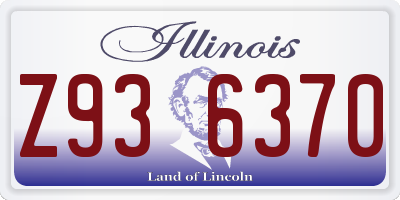 IL license plate Z936370