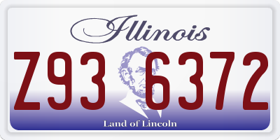 IL license plate Z936372