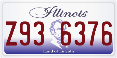 IL license plate Z936376