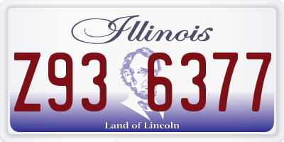 IL license plate Z936377