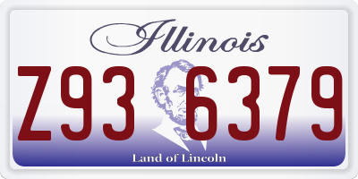 IL license plate Z936379