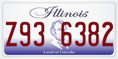 IL license plate Z936382