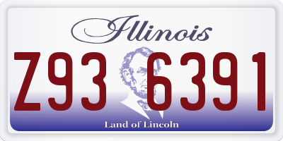 IL license plate Z936391