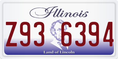 IL license plate Z936394