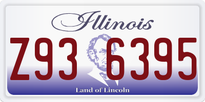 IL license plate Z936395