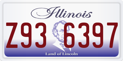 IL license plate Z936397