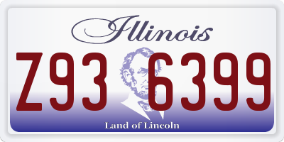 IL license plate Z936399