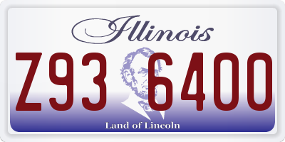 IL license plate Z936400