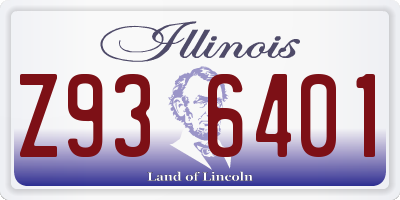 IL license plate Z936401