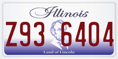 IL license plate Z936404