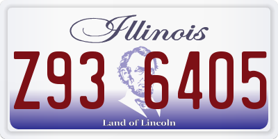 IL license plate Z936405