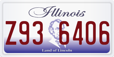 IL license plate Z936406