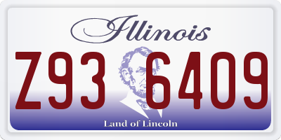 IL license plate Z936409