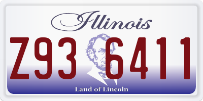 IL license plate Z936411