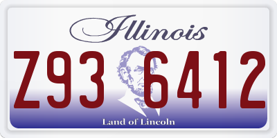 IL license plate Z936412