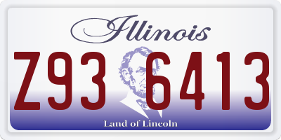 IL license plate Z936413