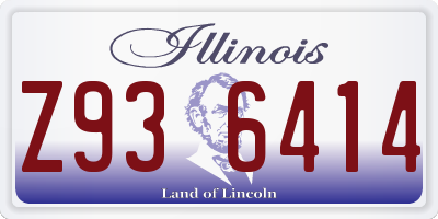 IL license plate Z936414