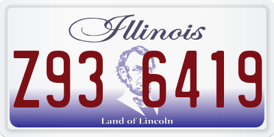 IL license plate Z936419