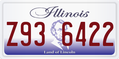 IL license plate Z936422