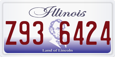 IL license plate Z936424