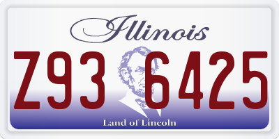 IL license plate Z936425